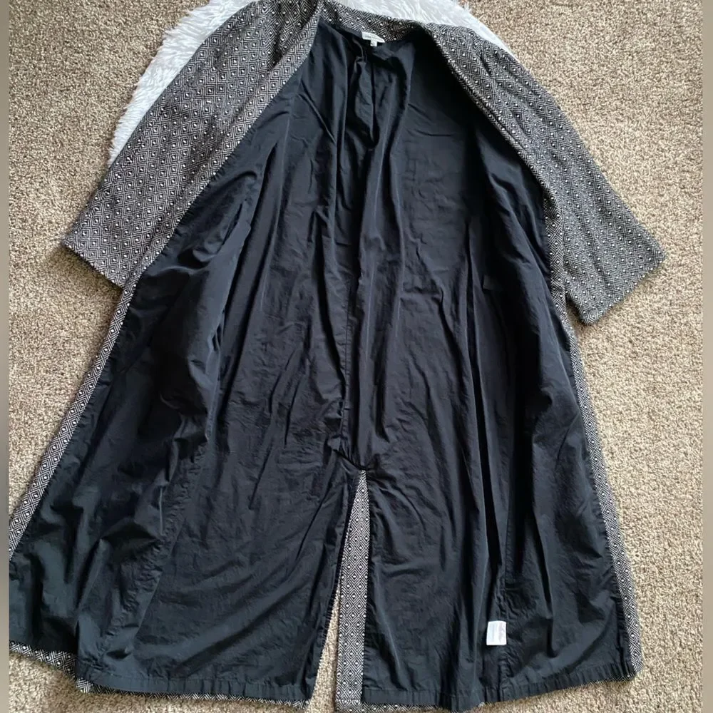 The Odells Alistair Jacket Anthropologie Open Front Long Women Large Blazer Coat